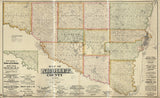 1885 Farm Line Map of Nicollet County Minnesota St Peter Traverse