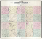 1887 Farm Line Map of Martin County Minnesota Fairmont