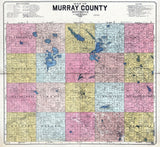 1898 Map of Murray County Minnesota Slayton