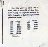 1901 Farm Line Map of Martin County Minnesota