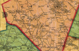 1854 Map of New London County Connecticut Genealogy