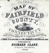 1856 Map of Fairfield County Connecticut Genealogy