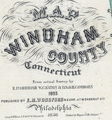 1856 Map of Windham County Connecticut