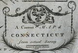 1797 Map of the State of Connecticut
