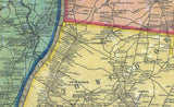 1855 Map of Hartford County Connecticut Genealogy