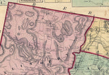 1859 Map of Litchfield County Connecticut