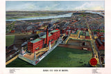 1902 Panoramic map of Boston Massachusetts