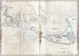 1776 Map of Nantucket Island and Martha's Vineyard