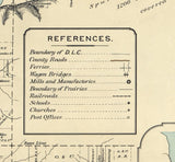1889 Map of Multnomah County Oregon