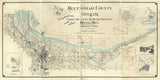 1889 Map of Multnomah County Oregon