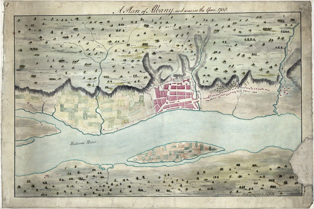 1758 Map of Albany New York