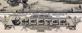 1885 Panoramic Map of Chester Pennsylvania
