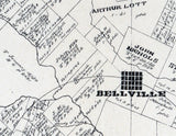 1879 Farm Line Map of Austin County Texas