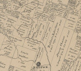 1879 Farm Line Map of Bell County Texas