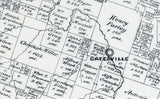 1879 Farm Line Map of Coryell County Texas