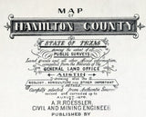 1876 Map of Hamilton County Texas