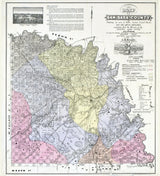 1876 Map of San Saba County Texas