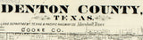 1870 Map of Denton County Texas