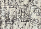 1875 Farm Line Map of Llano County Texas