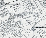 1879 Map of Burleson County Texas