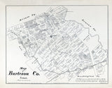 1879 Map of Burleson County Texas