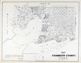 1879 Map of Chambers County Texas
