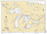 2009 Nautical Map of The Great Lakes