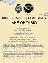 2005 Nautical Map of Lake Ontario