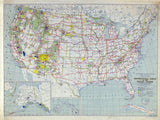 1936 Map of the United States Parks