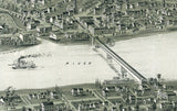 1902 Aerial Map of Brownsville Pennsylvania