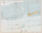 1940 Nautical Map of Key West Harbor Florida