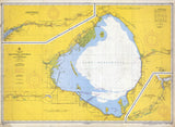 1958 Nautical Map of Lake Okeechobee Florida