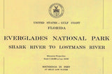 1953 Map of Everglades National Park Florida