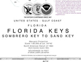 2012 Nautical Map of Sombrero Key to Sand Key Florida