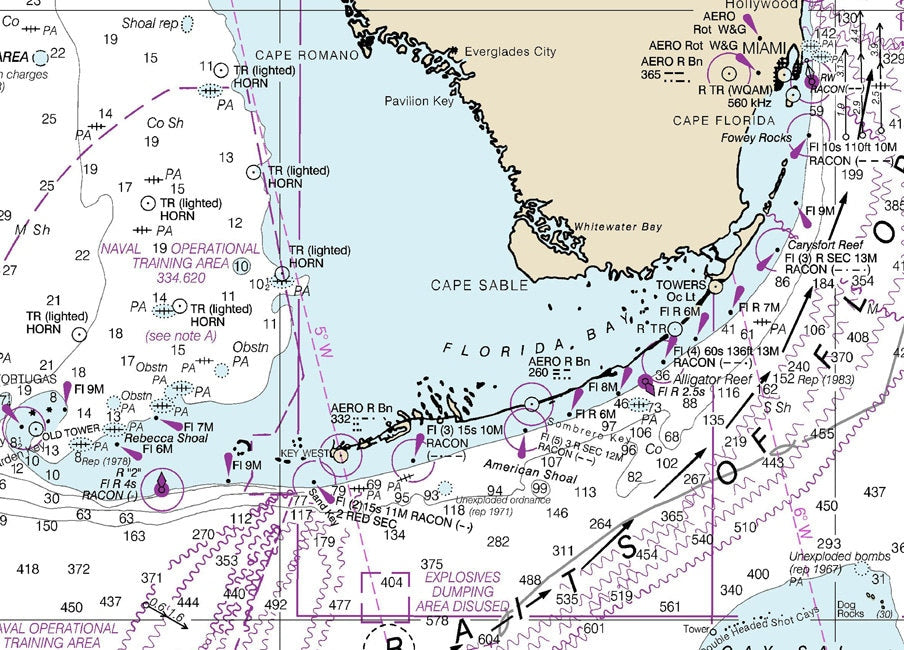 2013 Nautical Map of the Gulf of Mexico