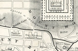 1800s Map of the City of Jerusalem Israel