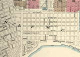 1887 Map of New Orleans Louisiana