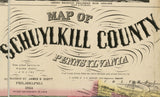 1864 Map of Schuylkill County PA Digital File