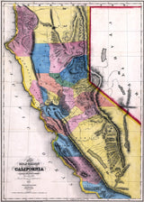 1851 Map of the California Gold Region