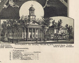 1900 Panoramic Map of Somerset Pennsylvania
