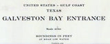 1936 Nautical Map of Galveston Bay Texas