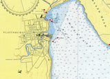 1952 Nautical Map of Lake Champlain New York