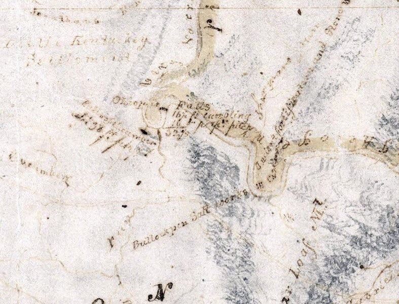 1817 Map of Fayette County Pennsylvania Uniontown Brownsville Connellsville