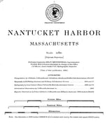 1889 Nautical Chart of Nantucket Harbor