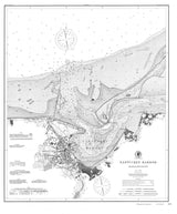 1889 Nautical Chart of Nantucket Harbor