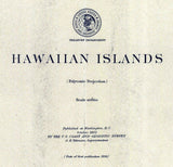 1902 Nautical Map of the Hawaiian Islands