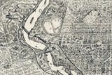 1870 Panormaic Map of Philadelphia Pa