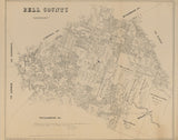 1879 Farm Line Map of Bell County Texas