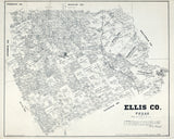 1879 Farm Line Map of Ellis County Texas