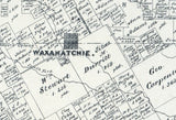 1879 Farm Line Map of Ellis County Texas